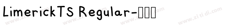 LimerickTS Regular字体转换